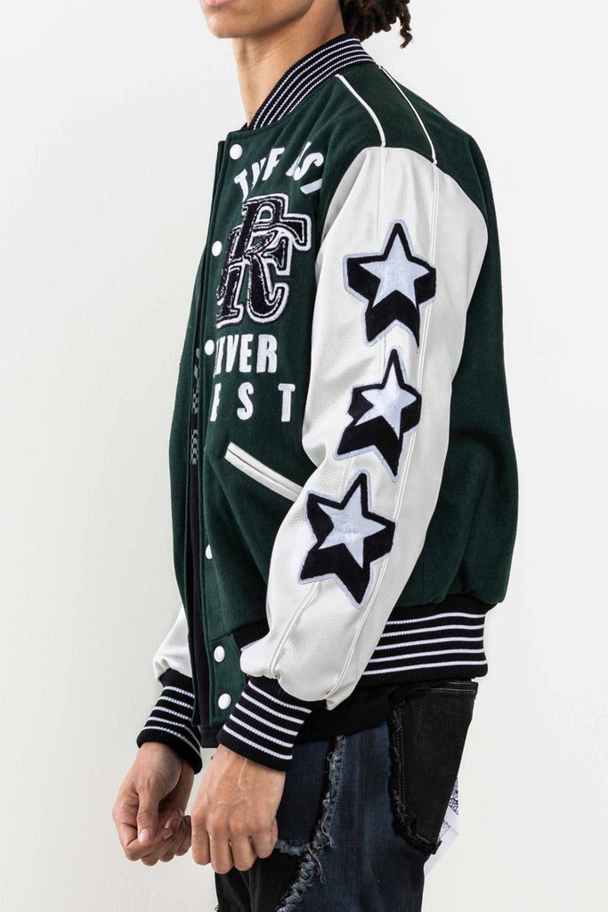 THE BEST NEVER REST  CHAMPIONSHIP VARSITY JACKET