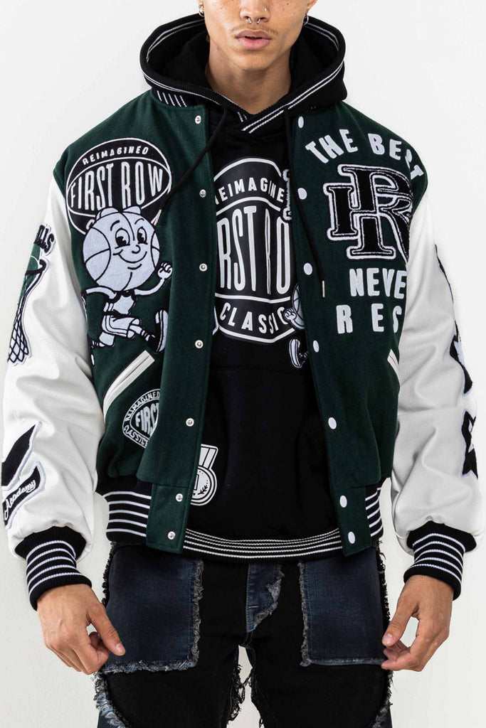 THE BEST NEVER REST  CHAMPIONSHIP VARSITY JACKET