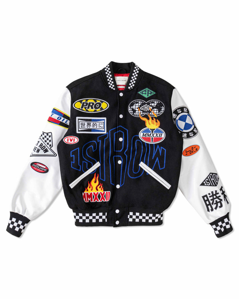 CRYSTAL SOTNE MOTOR SPORT  VARSITY JACKET