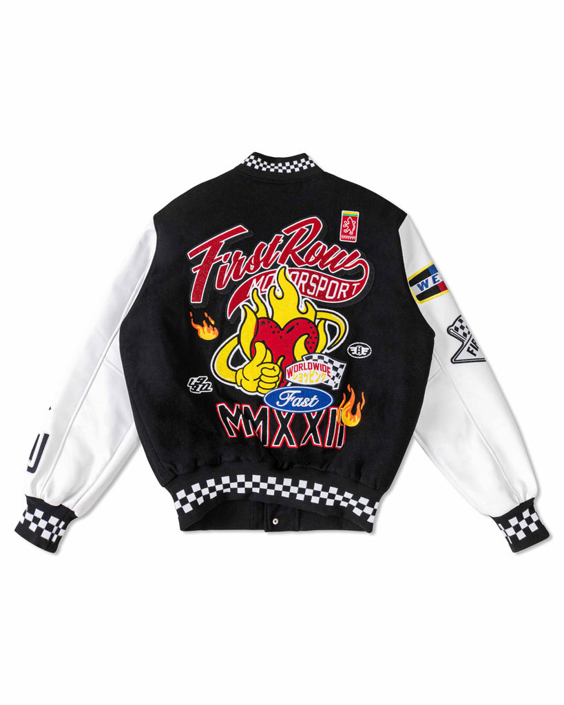 CRYSTAL SOTNE MOTOR SPORT  VARSITY JACKET
