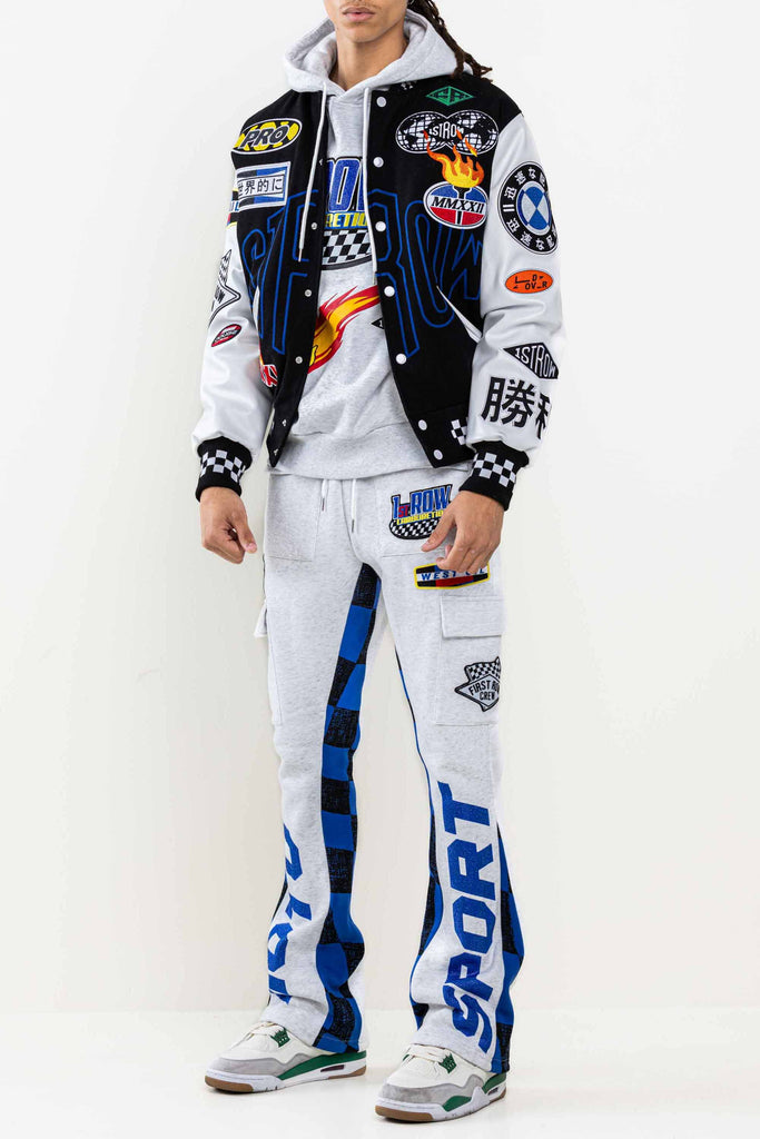 CRYSTAL SOTNE MOTOR SPORT  VARSITY JACKET