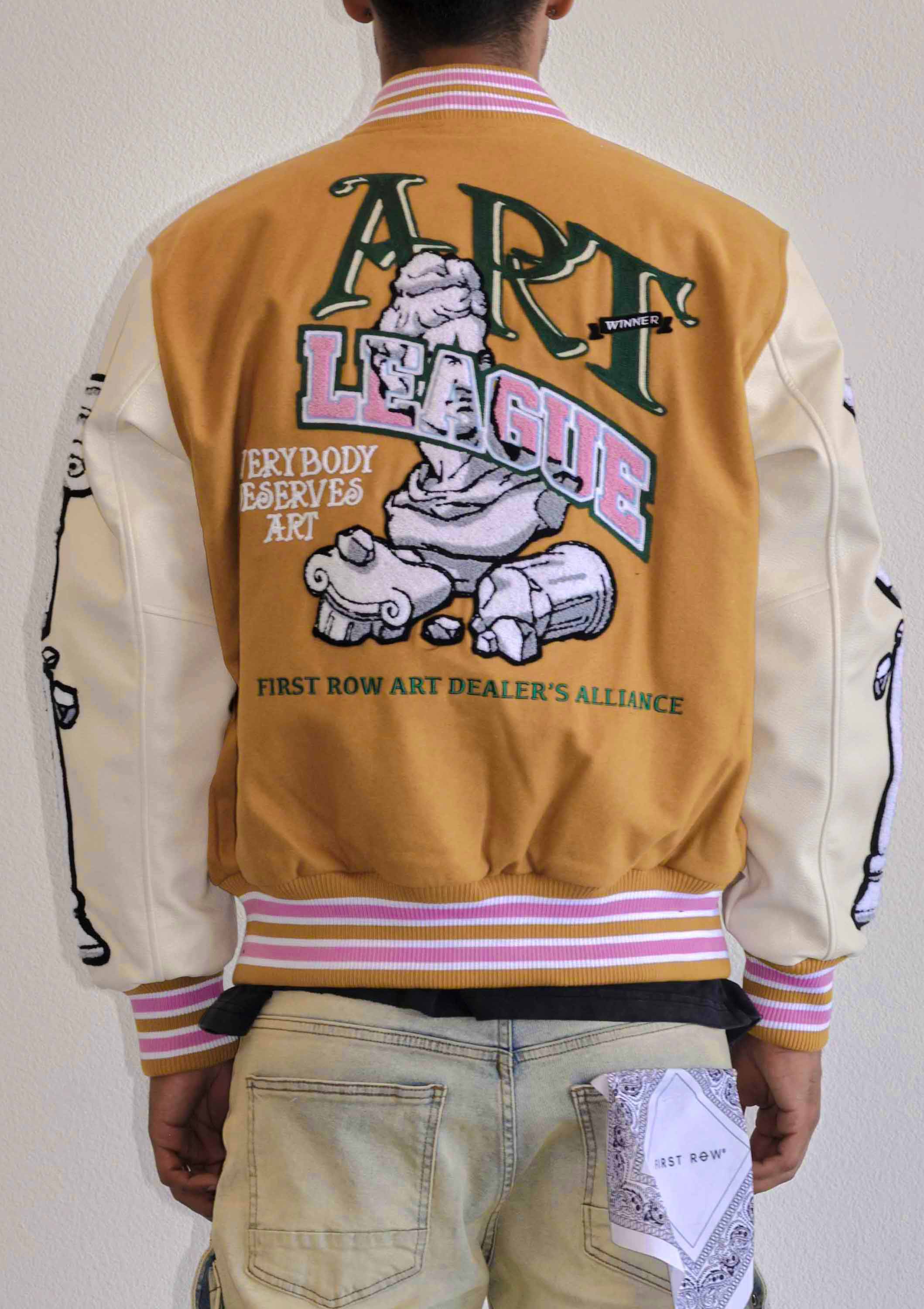 ART LEAGUE MULTI PATCHES VARSITY JACKET