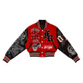 WAKE UP AND BE FIERCE VARSITY JACKET
