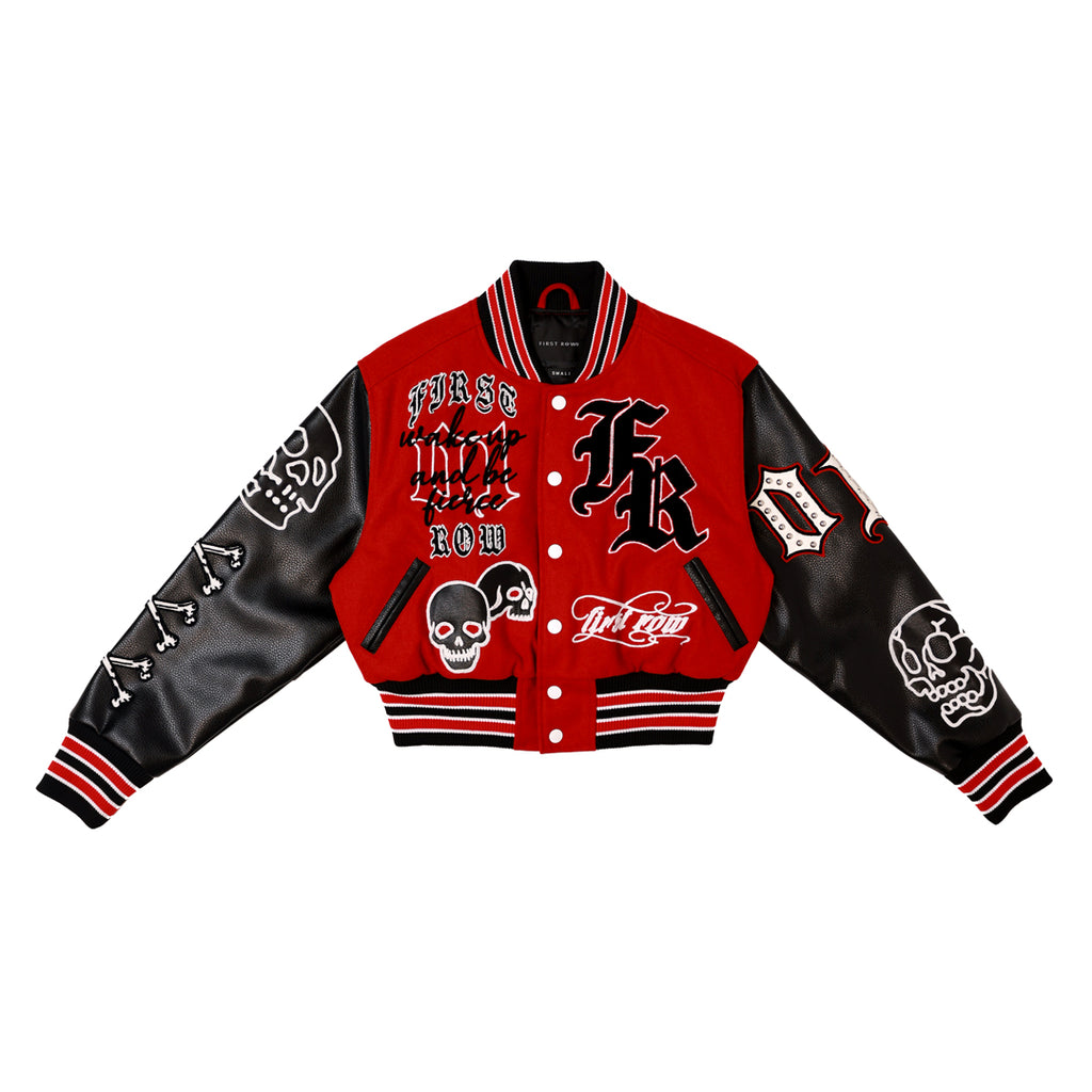 WAKE UP AND BE FIERCE VARSITY JACKET