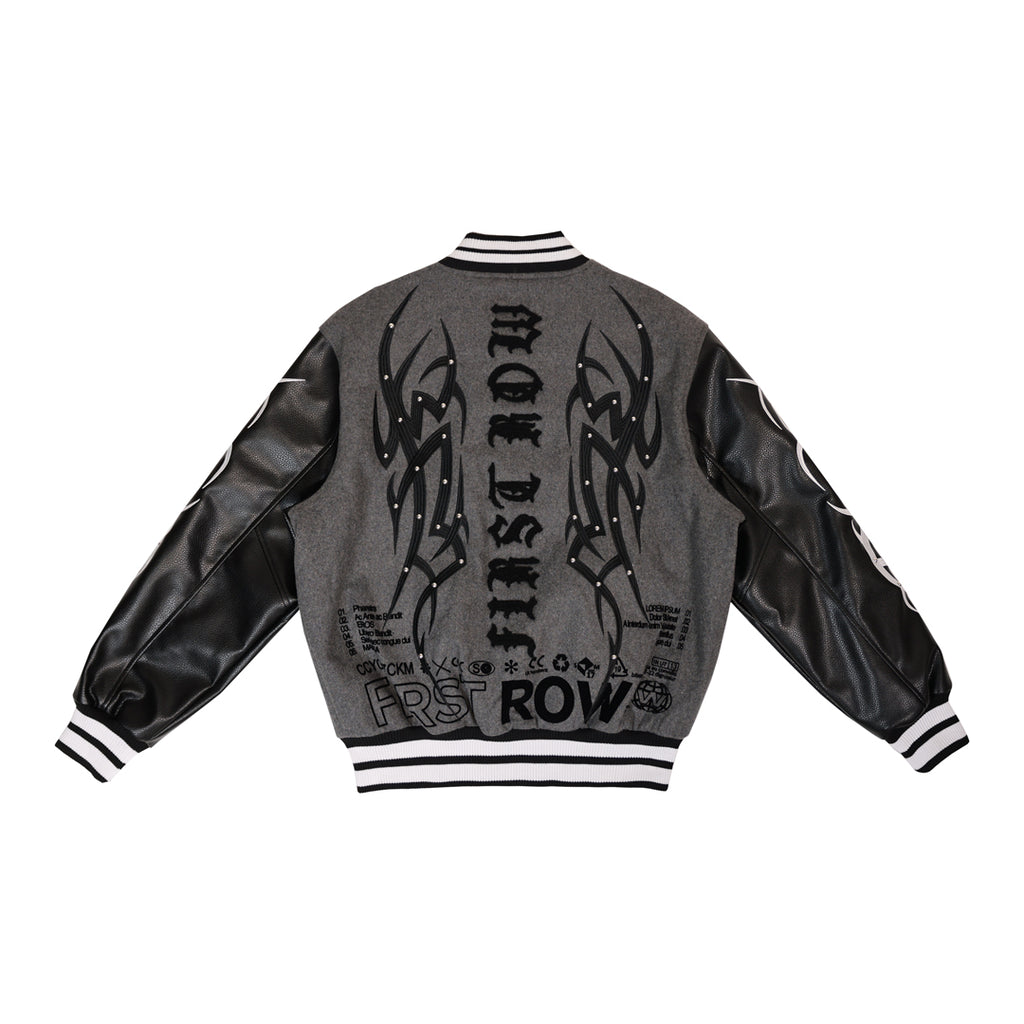 Y2K TRIBAL VARSITY JACKET