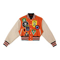 LOGO ALLOVER VARSITY JACKET