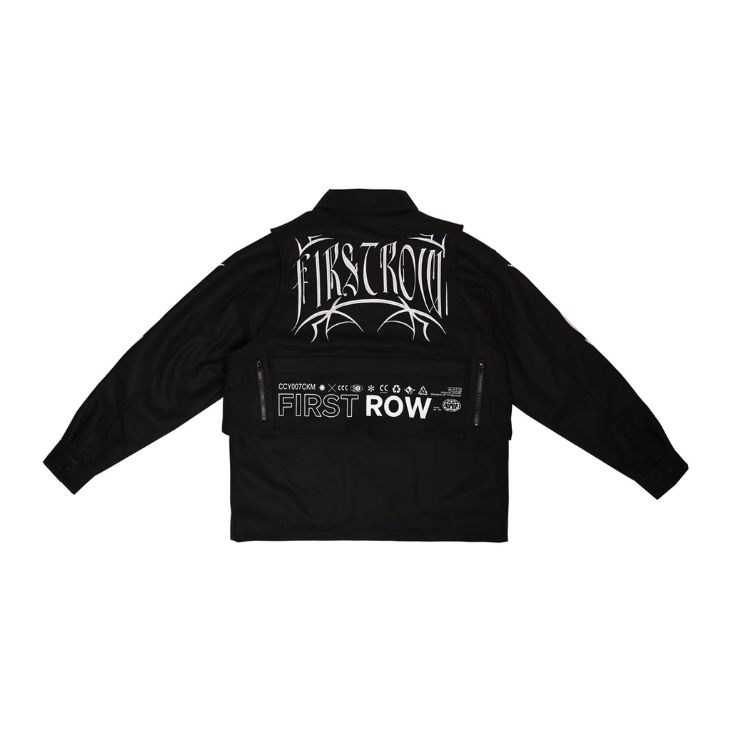 Y2K TRIBAL UTILITY WOOL JACKET