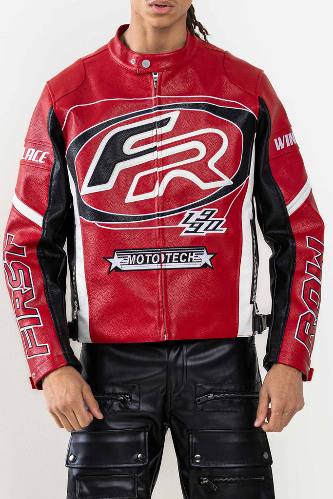 LEATHER RACING  JACKET