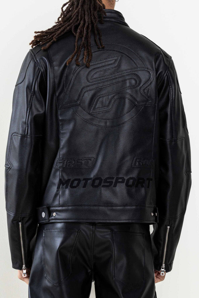 LEATHER RACING  JACKET