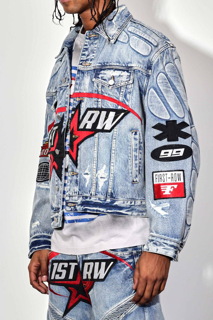 FAST LIFE WASHED DENIM JACKET