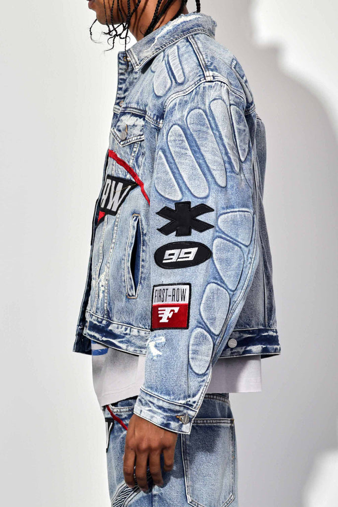 FAST LIFE WASHED DENIM JACKET