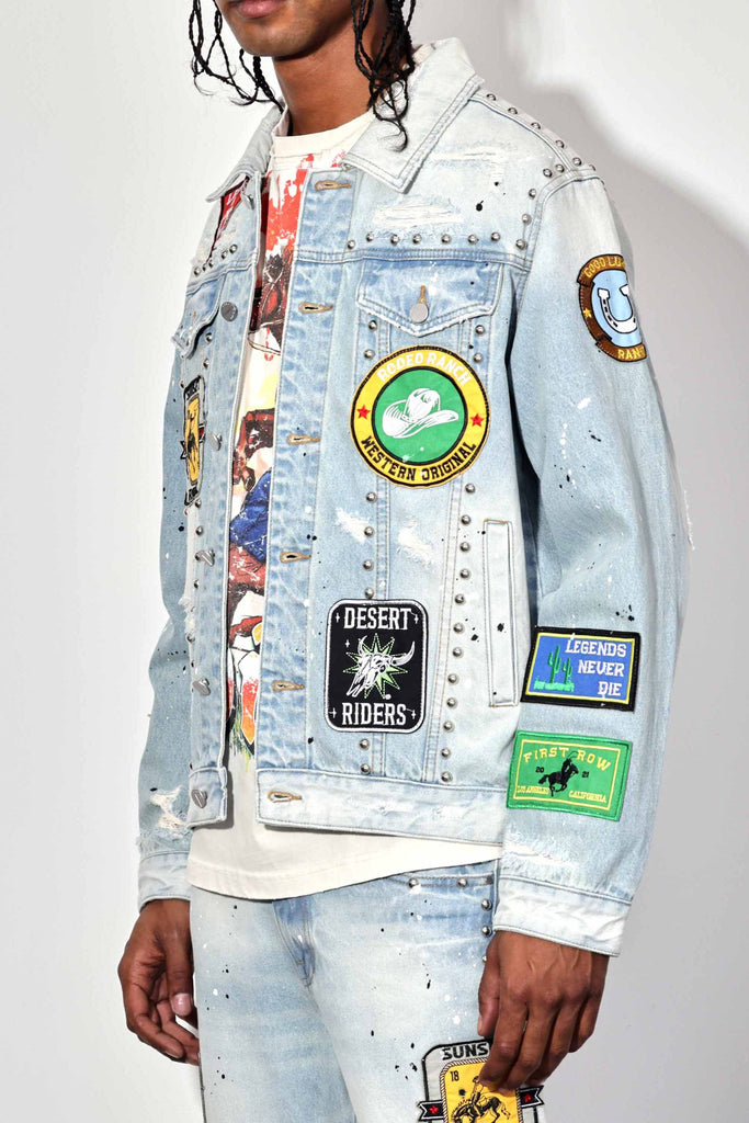 ACT OF LIVING RODEO WASHED DENIM JACKET