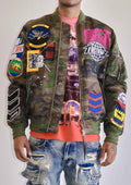 ACT TODAY MULTI PATCHES MA-1 JACKET