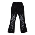 Y2K TRIBAL FLARE JOGGER