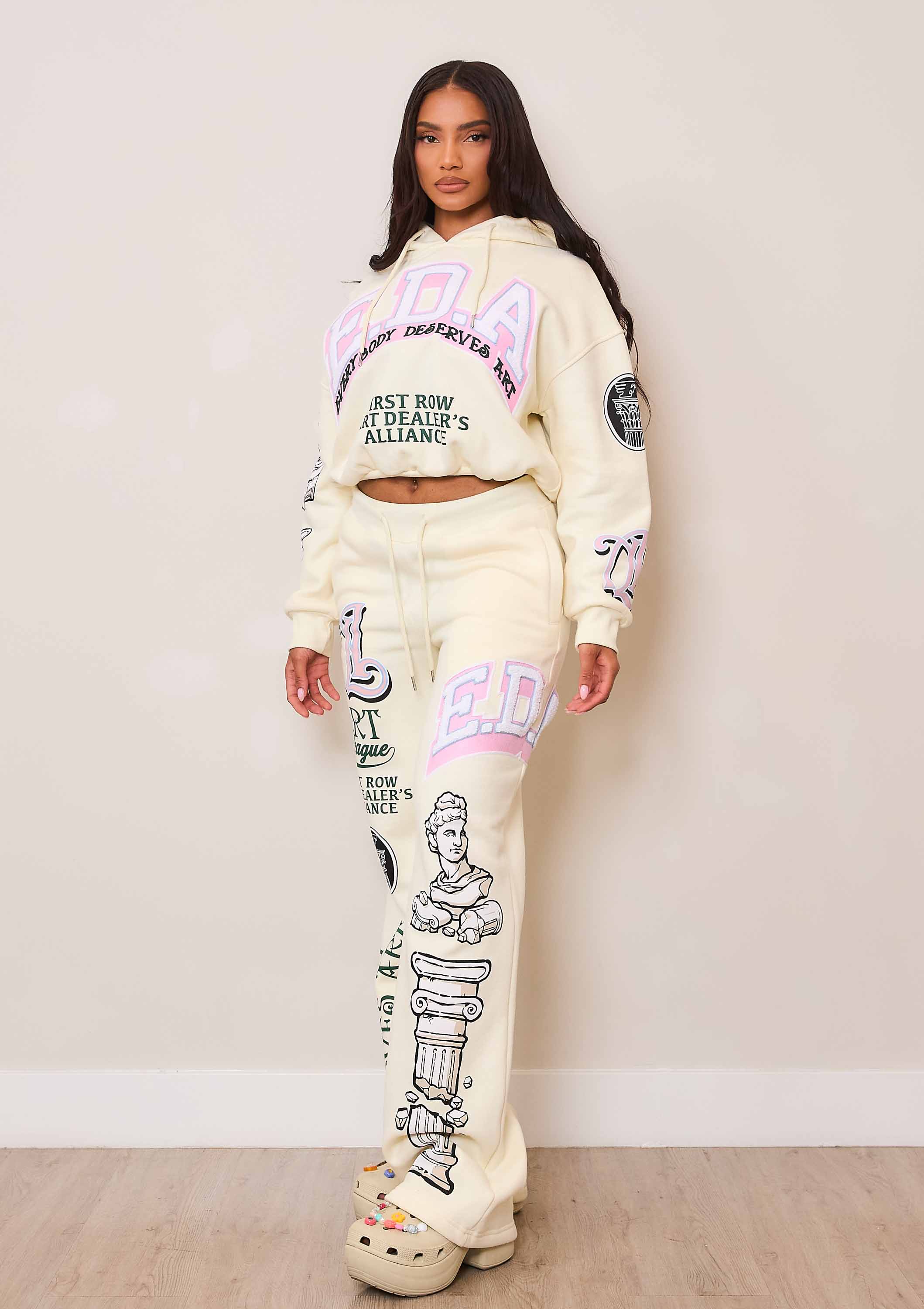 ART LEAGUE FLEECE WIDE JOGGER