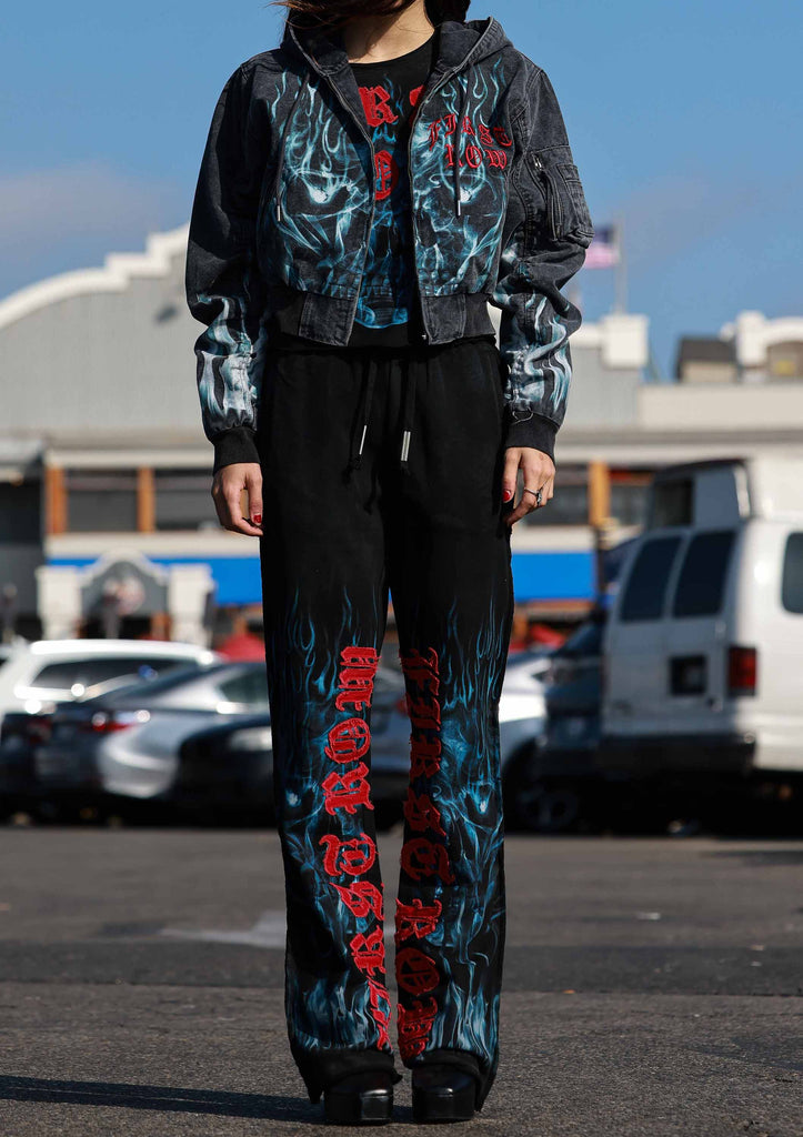 WAKE UP AND BE FIERCE FLAME HOOD JACKET