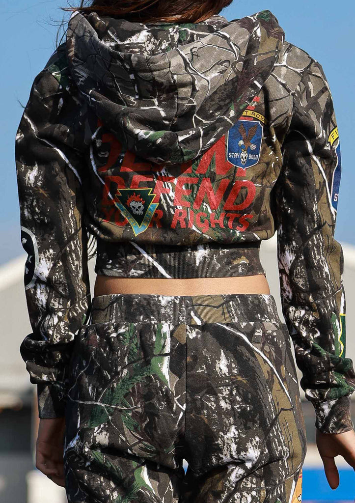 LOGO ALLOVER HOODIE ZIPUP