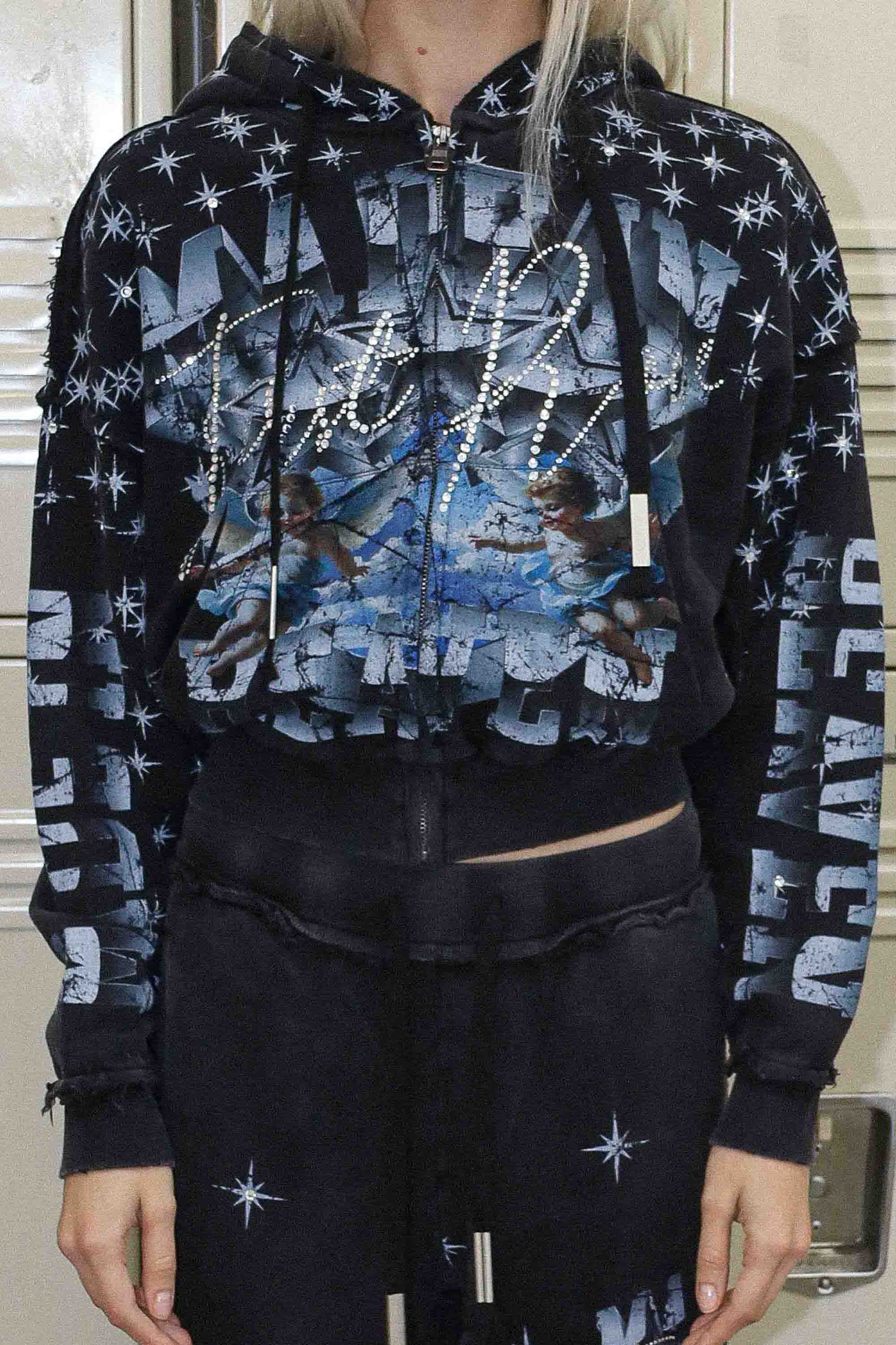 MADE IN HEAVEN STARDUST ZIP UP HOODIE