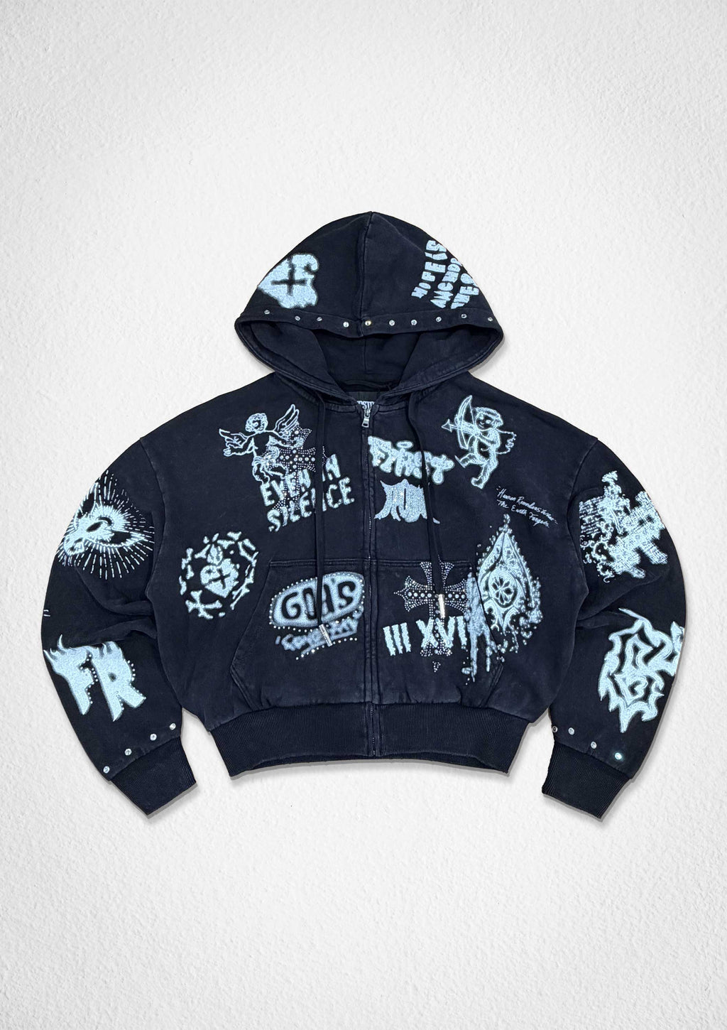 GOD'S FAVORITE DOODLES HOODIE ZIPUP