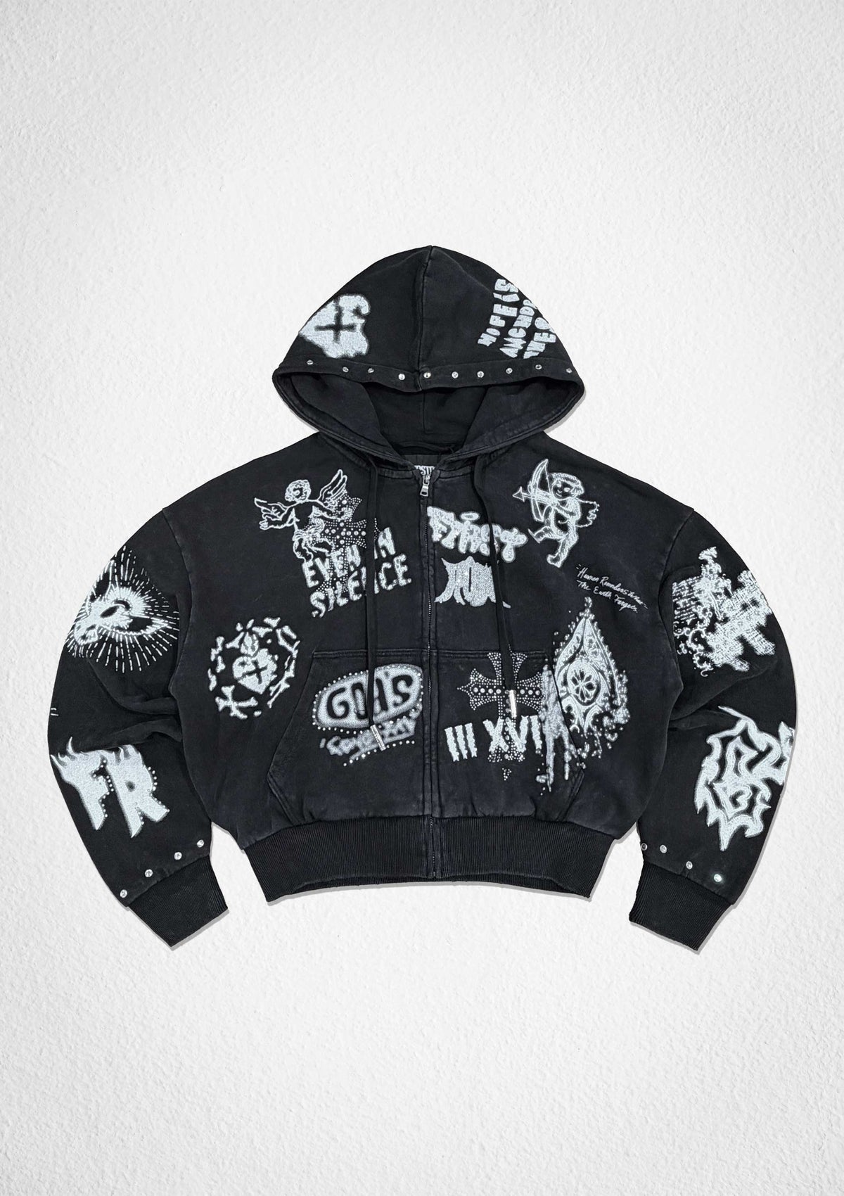 GOD'S FAVORITE DOODLES HOODIE ZIPUP