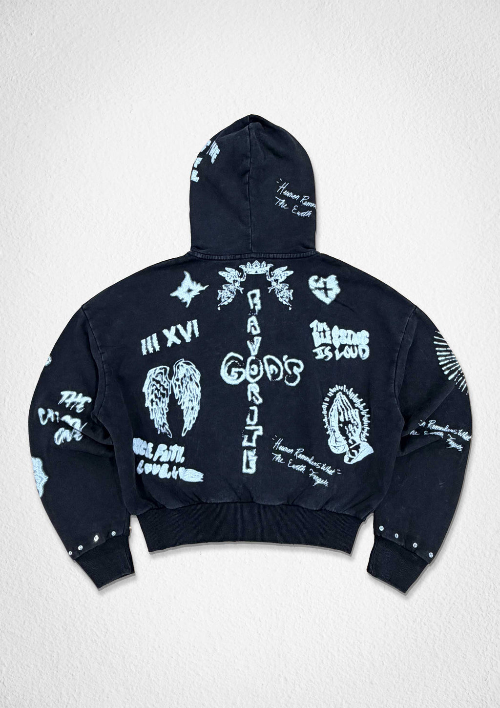 GOD'S FAVORITE DOODLES HOODIE ZIPUP