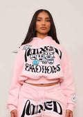 MIXED EMOTIONS PULLOVER CROPPED HOODIE