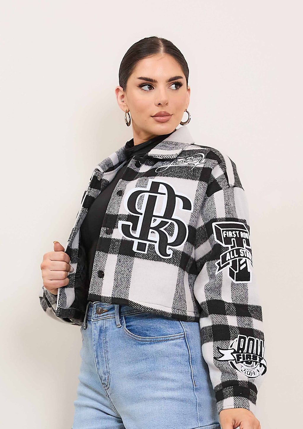 ALL OVER LOGO MULTI PATCHES SHACKET