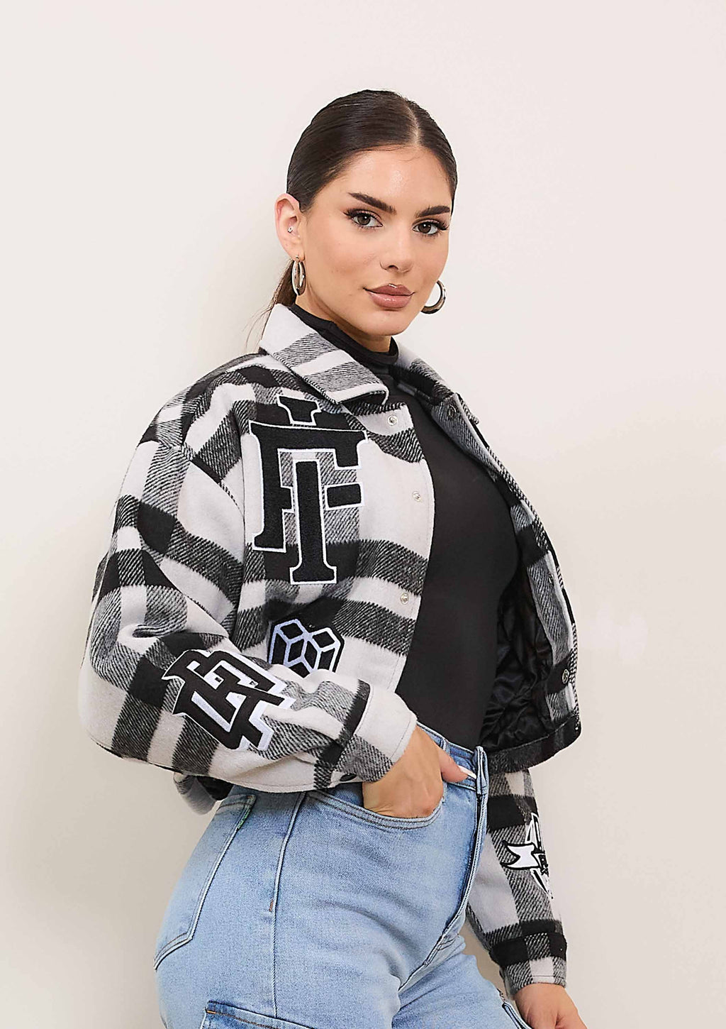 ALL OVER LOGO MULTI PATCHES SHACKET