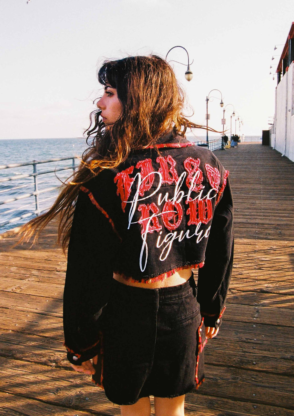 PLAID EDGE POINT CROP JACKET
