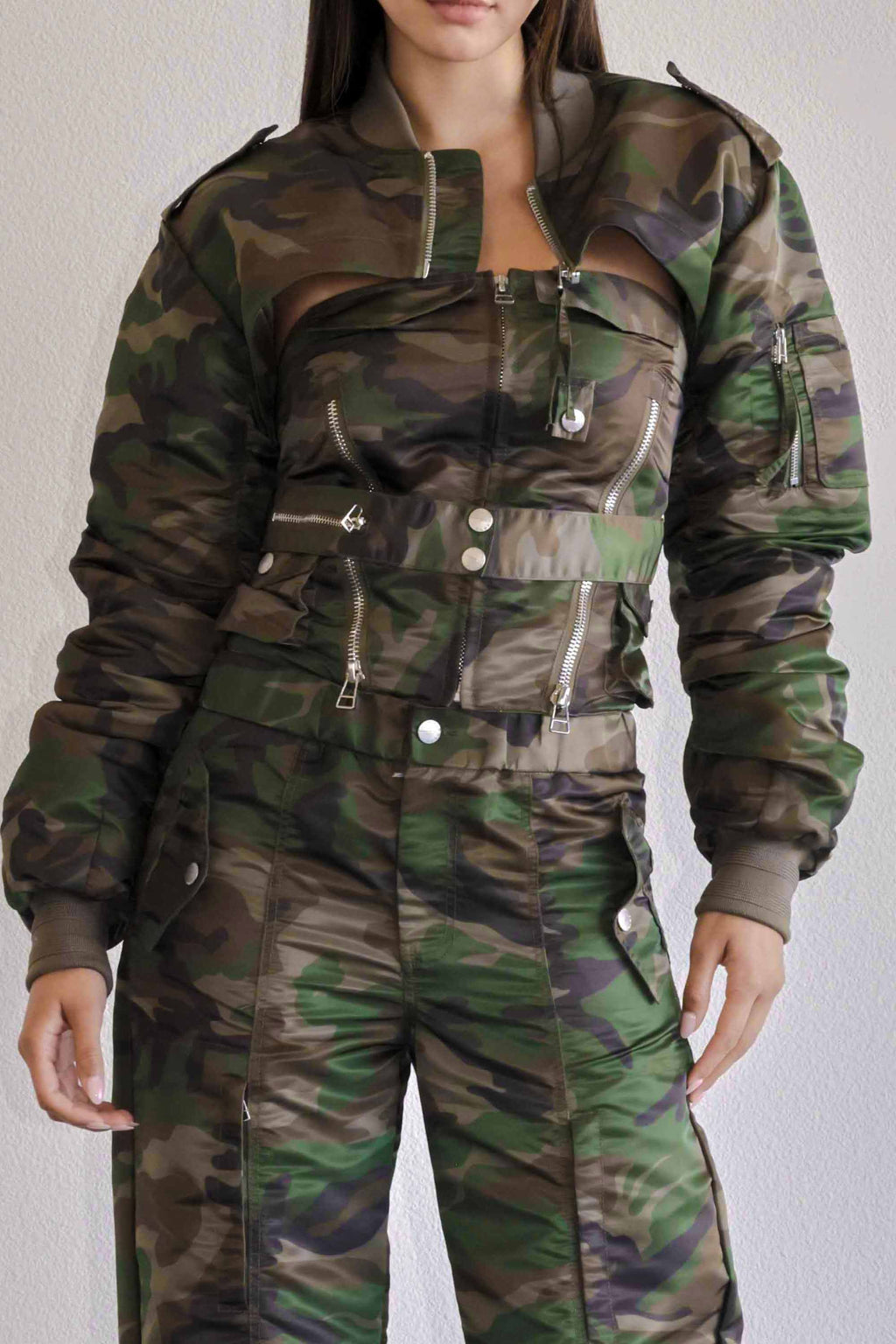 UTILITY NYLON MA-1 BOLERO JACKET