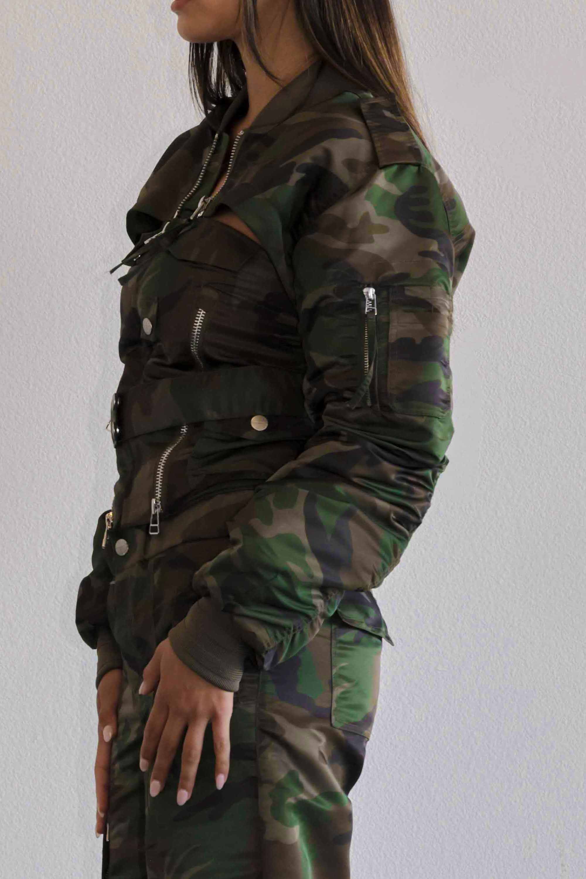 UTILITY NYLON MA-1 BOLERO JACKET