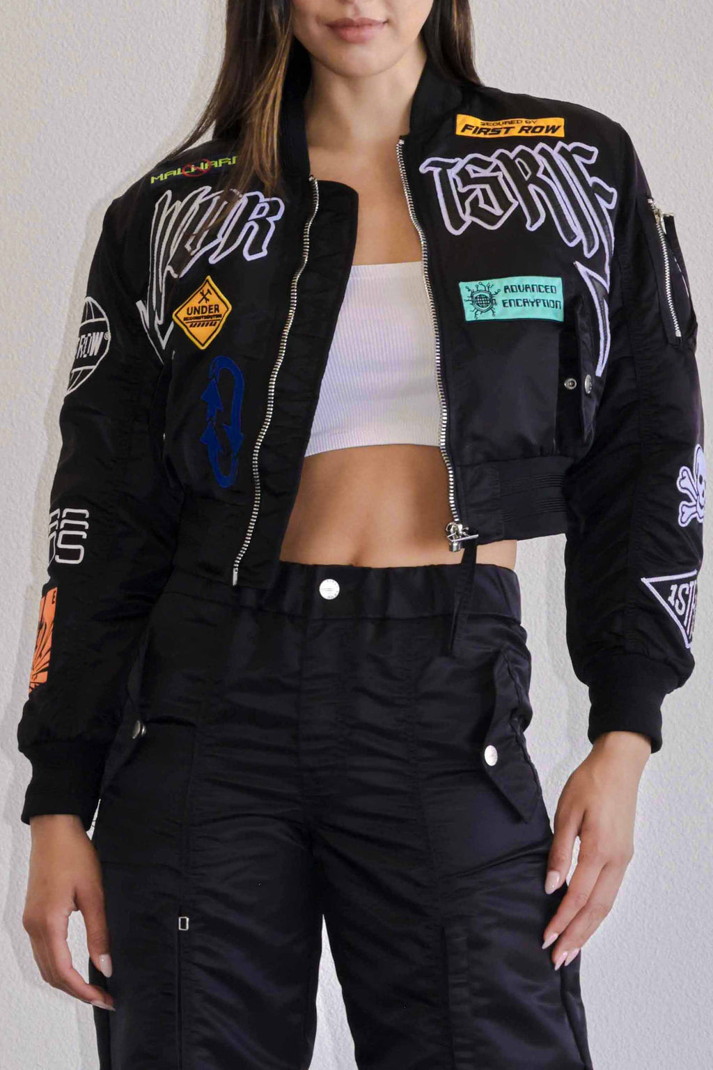 CAUTION MULTI PATCHES MA-1 JACKET