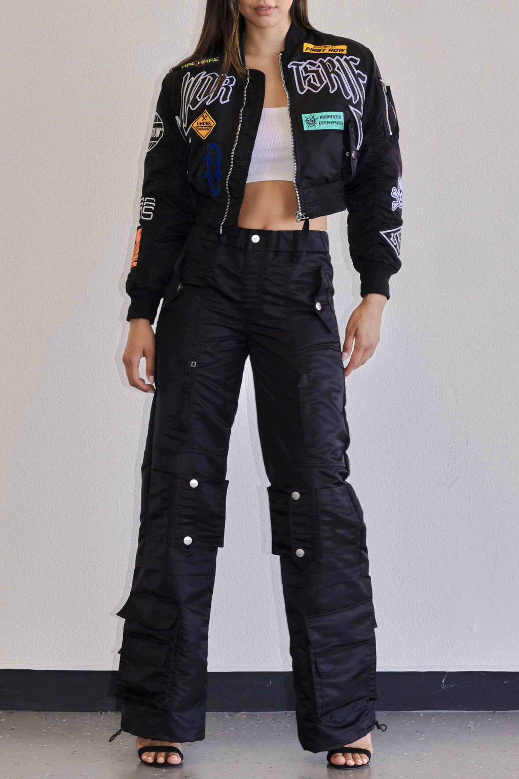 CAUTION MULTI PATCHES MA-1 JACKET