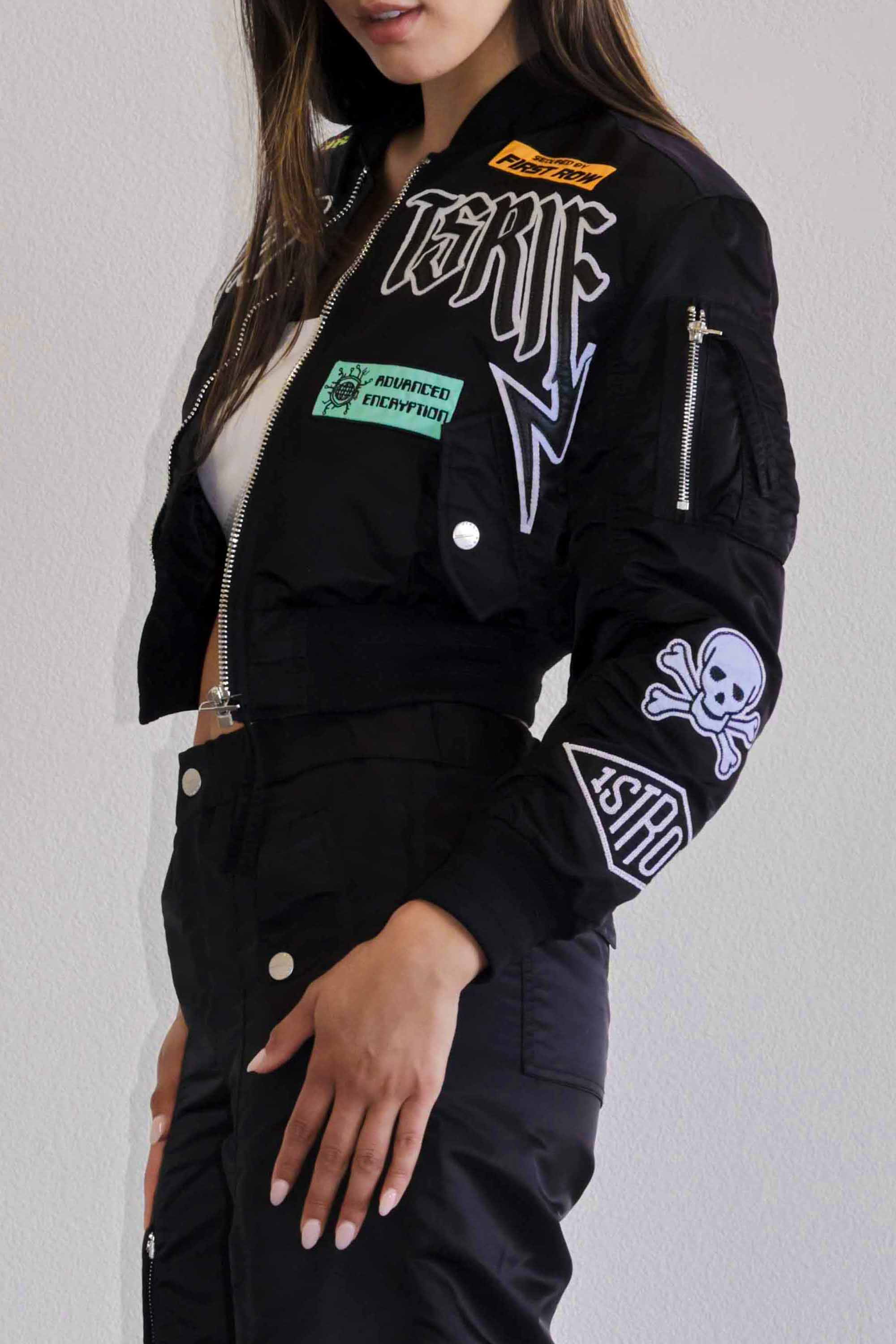 CAUTION MULTI PATCHES MA-1 JACKET