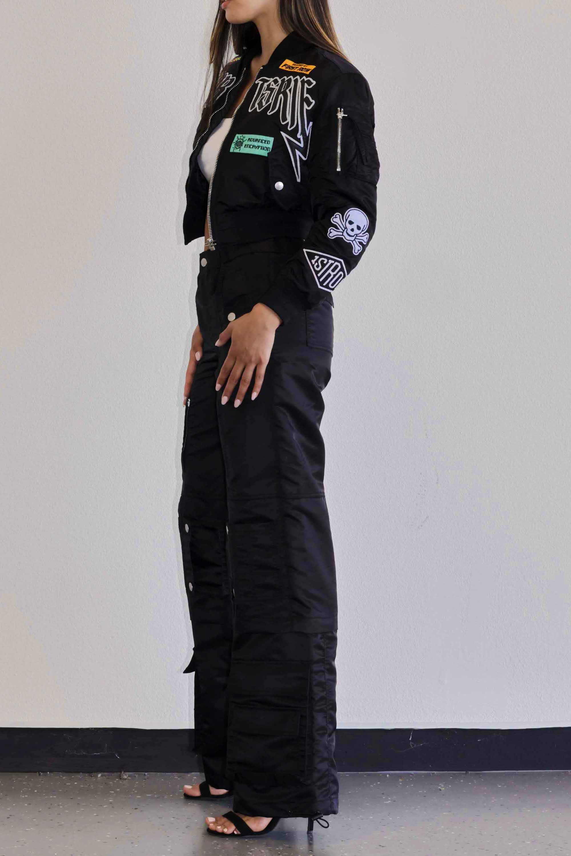 CAUTION MULTI PATCHES MA-1 JACKET