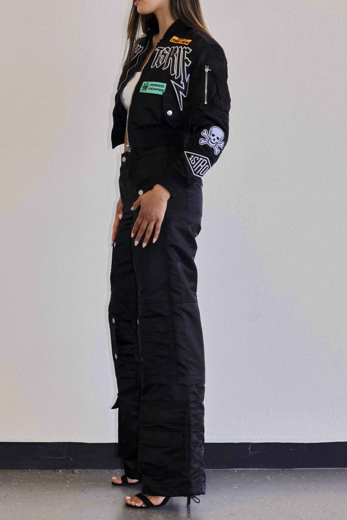 CAUTION MULTI PATCHES MA-1 JACKET
