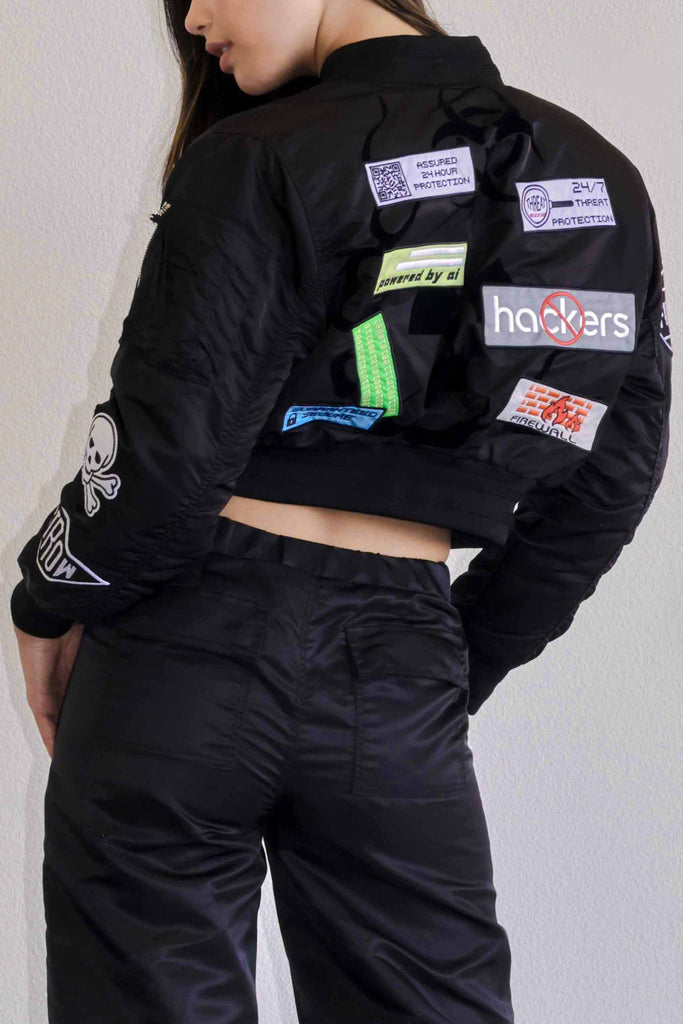 CAUTION MULTI PATCHES MA-1 JACKET