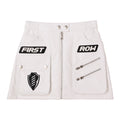 CAUTION NOT SO QUIET RACING MINI SKIRT