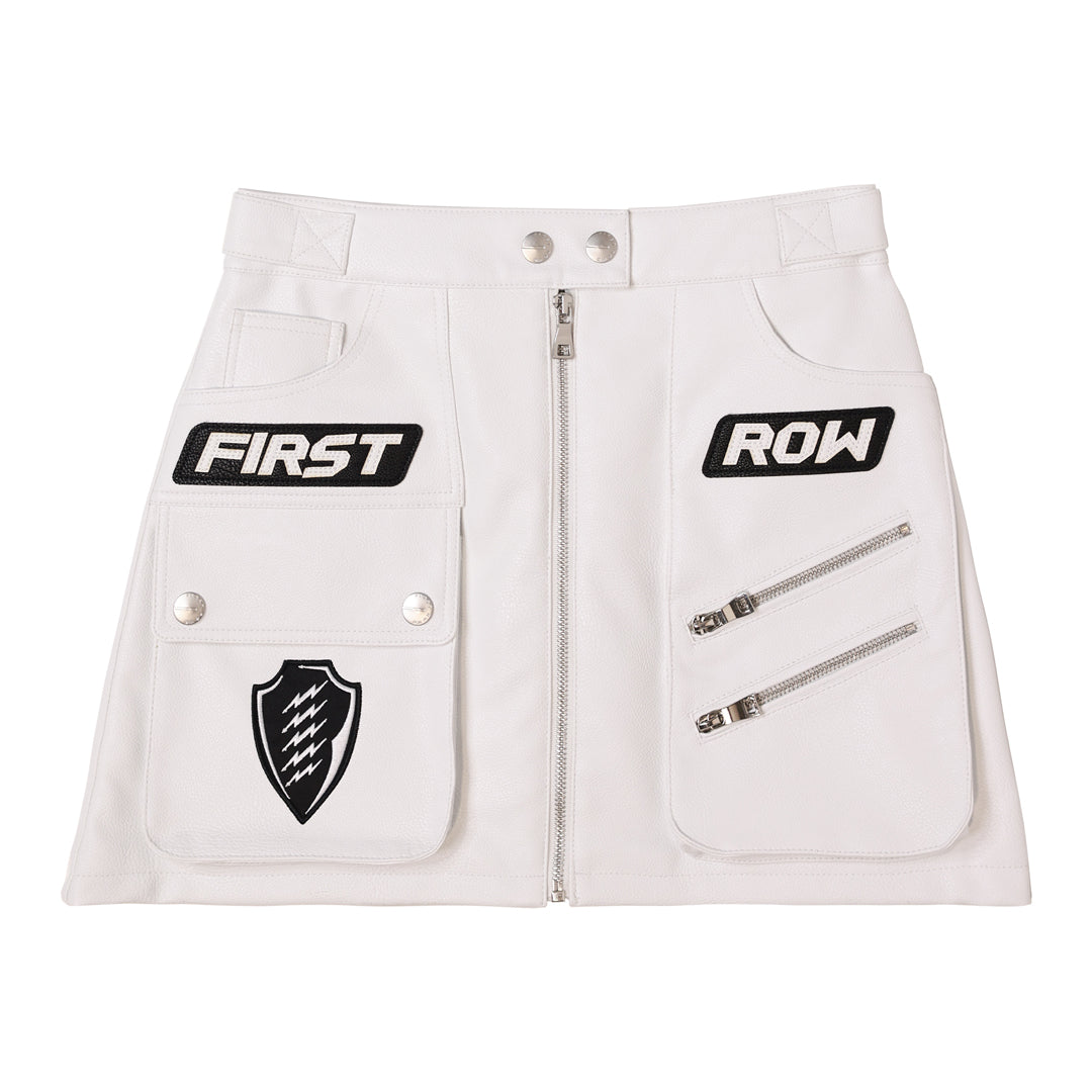 CAUTION NOT SO QUIET RACING MINI SKIRT