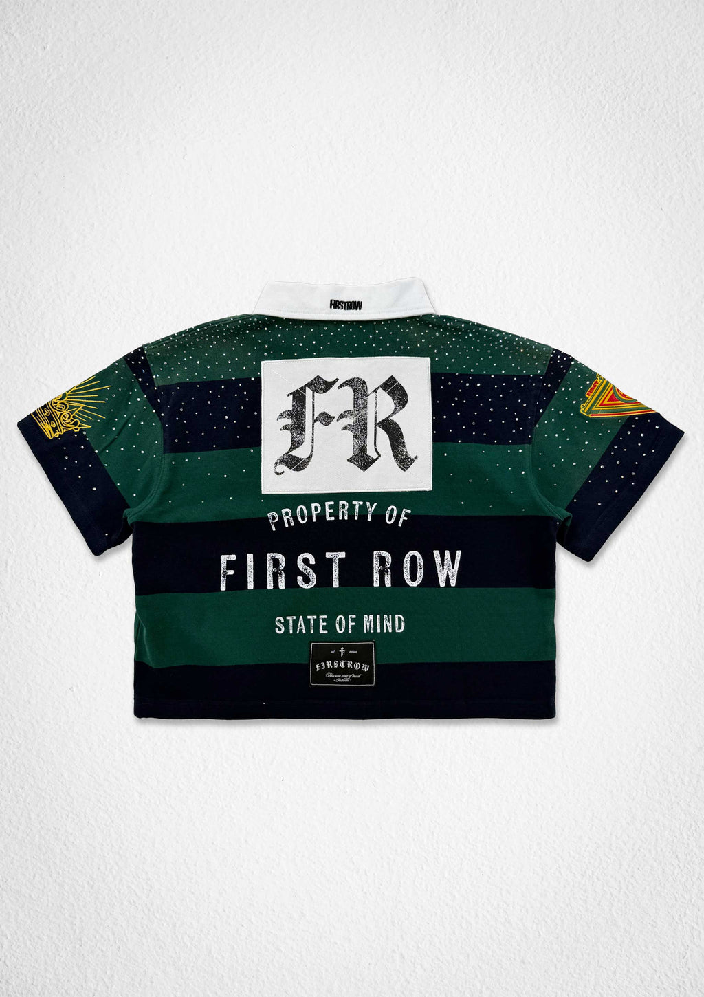 PROPERTY OF FIRST ROW CREST POLO (WOMEN CROP)