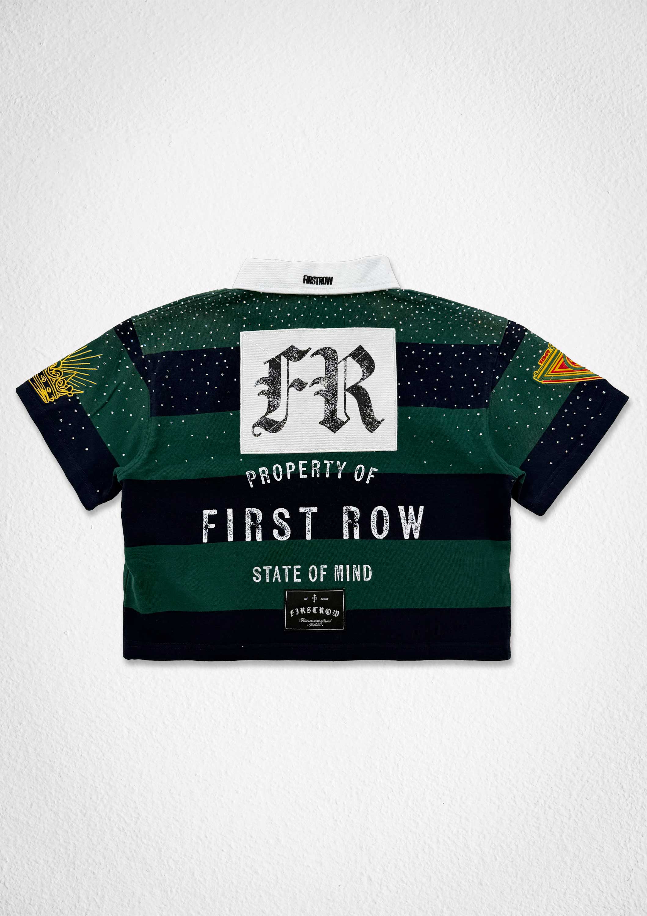PROPERTY OF FIRST ROW CREST POLO (WOMEN CROP)