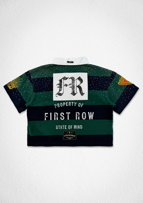 PROPERTY OF FIRST ROW CREST POLO (WOMEN CROP)