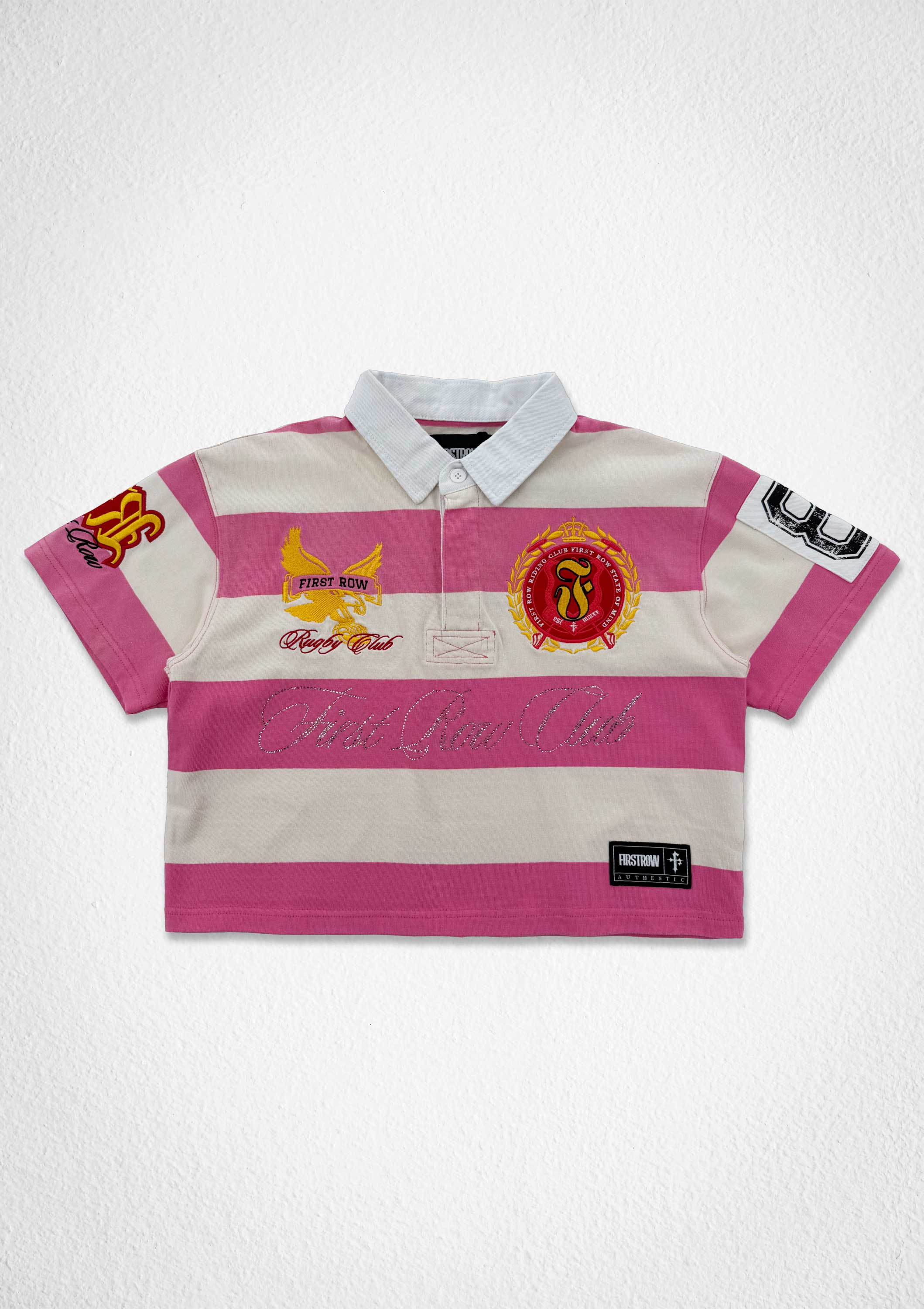PROPERTY OF FIRST ROW HERITAGE POLO (WOMEN CROP)