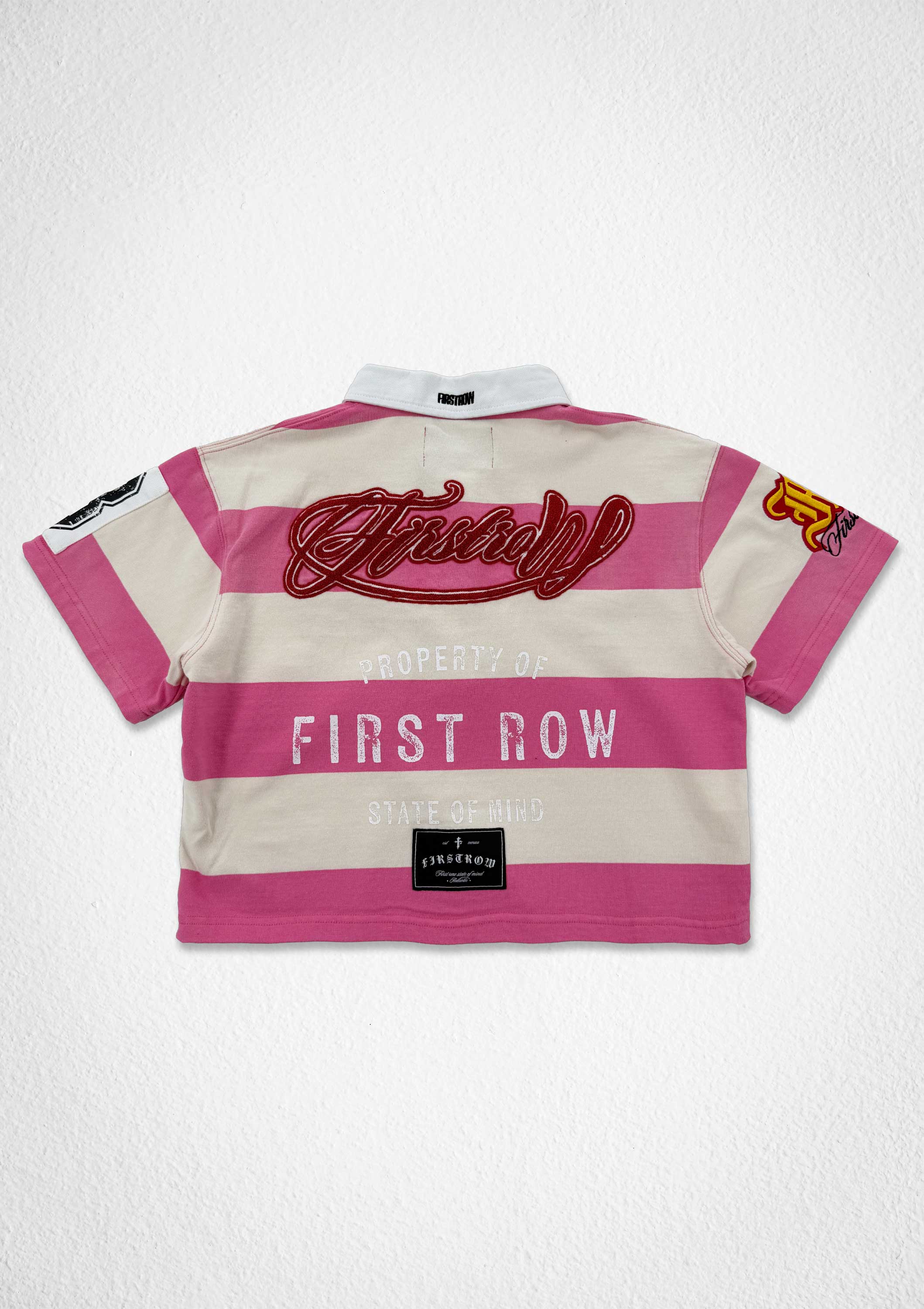 PROPERTY OF FIRST ROW HERITAGE POLO (WOMEN CROP)