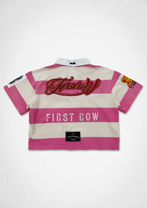 PROPERTY OF FIRST ROW HERITAGE POLO (WOMEN CROP)