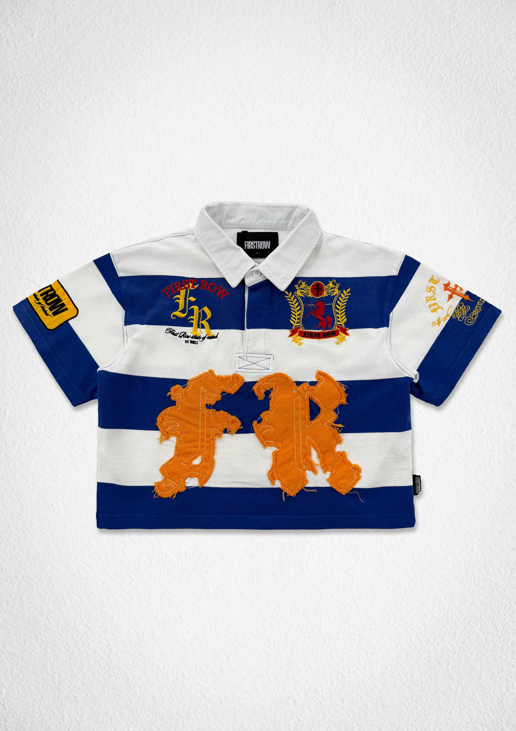 PROPERTY OF FIRST ROW CREST POLO (WOMEN CROP)