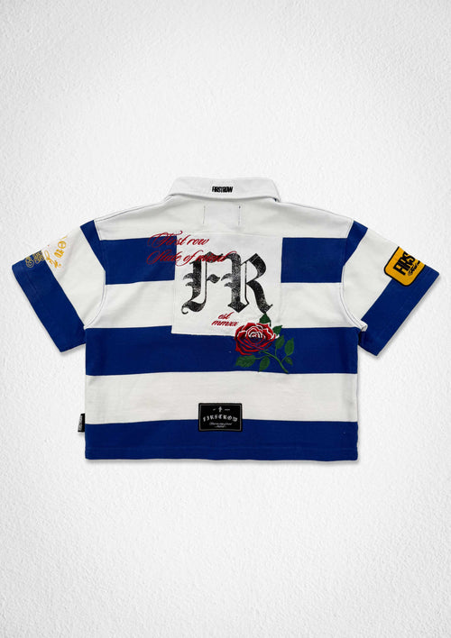 PROPERTY OF FIRST ROW CREST POLO (WOMEN CROP)
