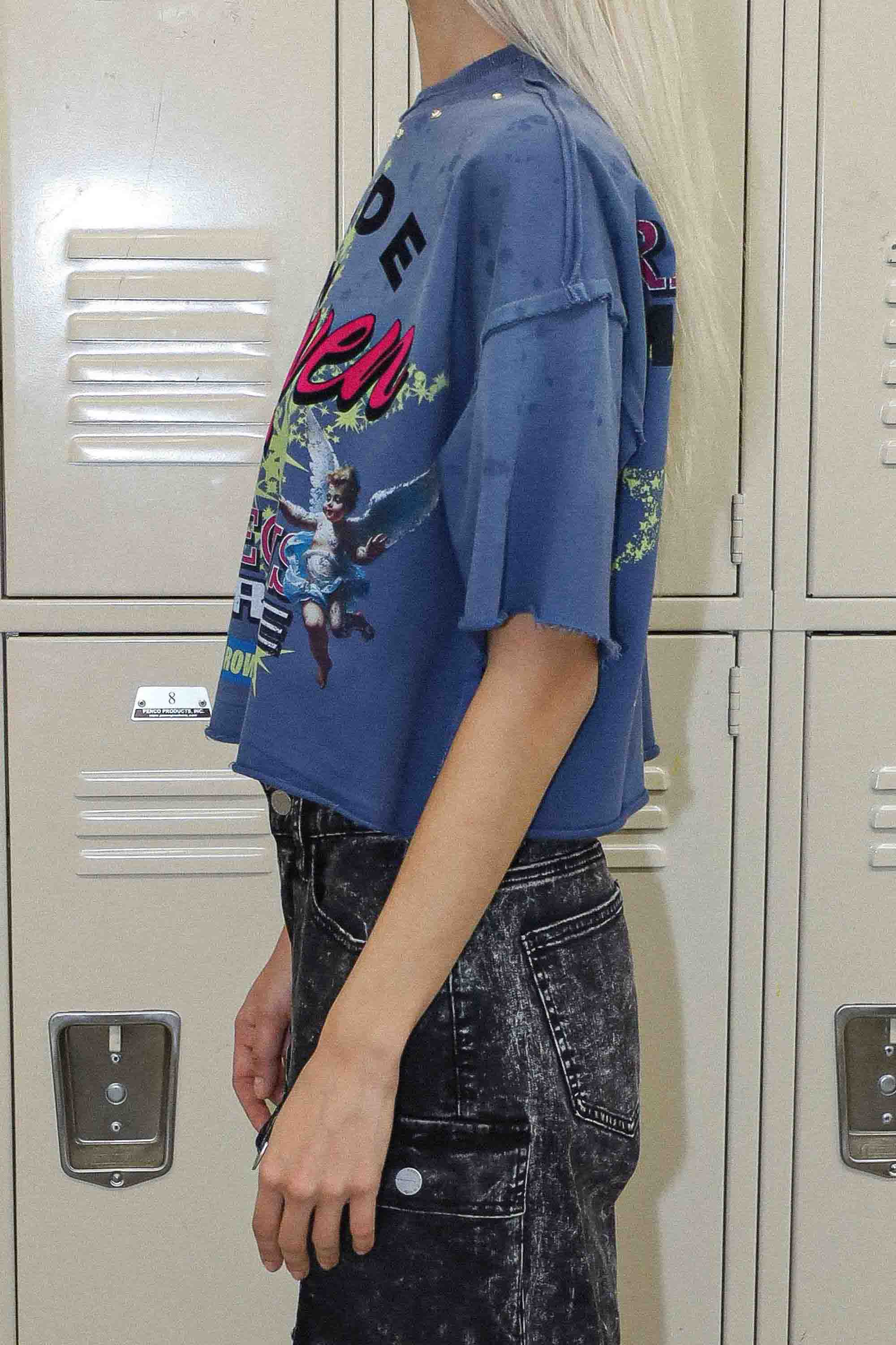 MADE IN HEAVEN RIGHTEOUS WILL CROPPED TEE