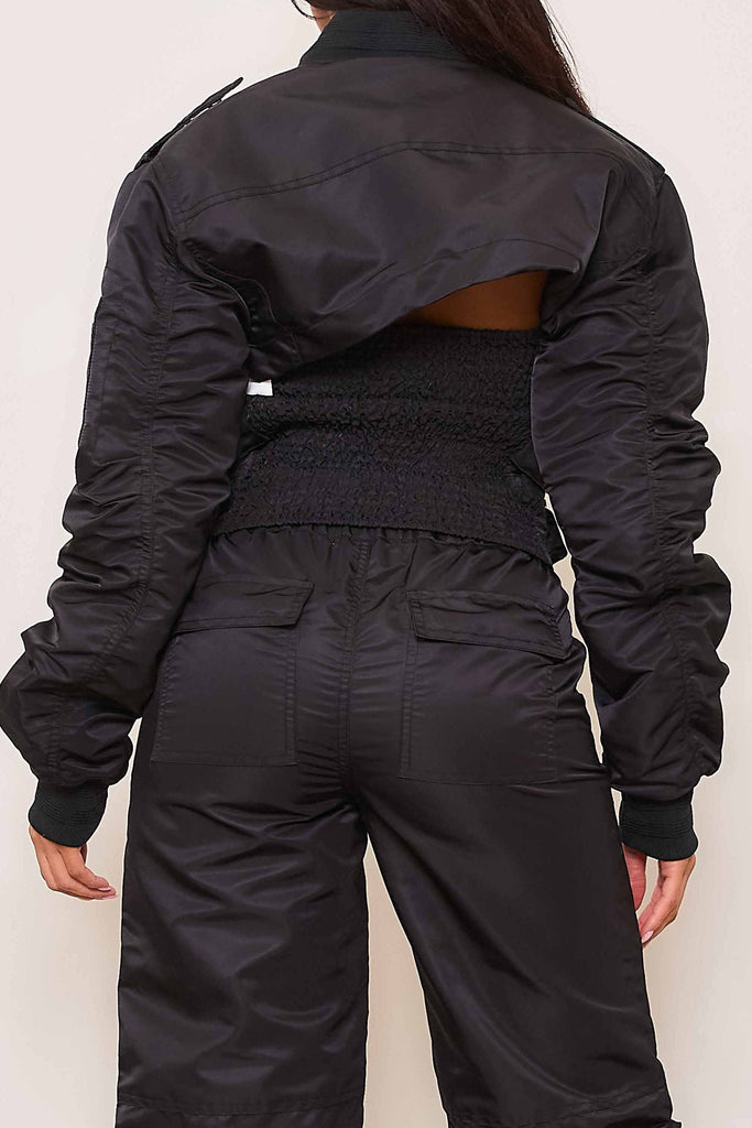 UTILITY NYLON MA-1 BOLERO JACKET