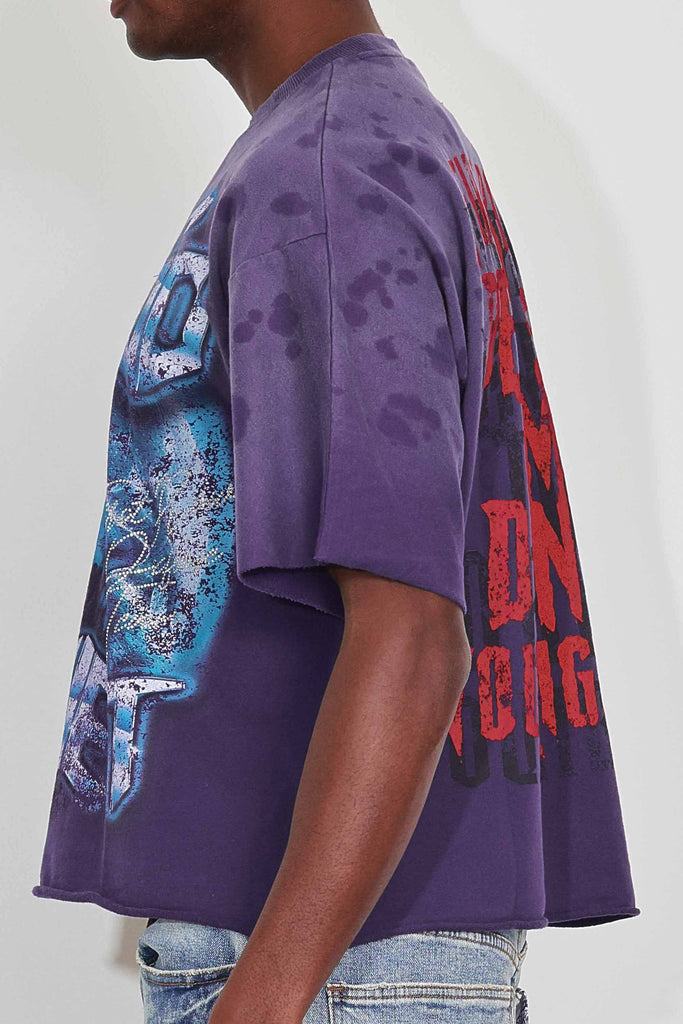WARNING NOT SO QUIET HOWLING WOLF CROPPED TEE